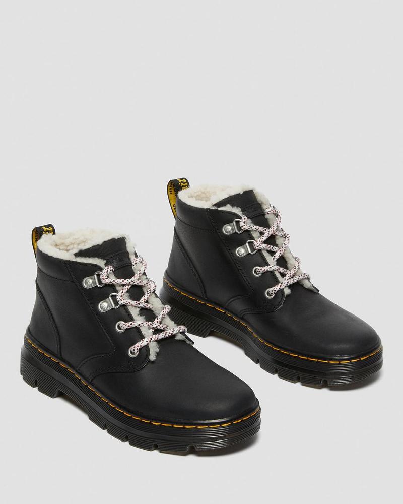 Black Women's Dr Martens Bonny Faux Shearling Lined Winter Boots | CA 285FDN